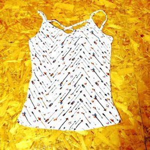 TANK TOP*SPAGHETTI STRAPS*WISHFUL PARK*WOMEN M*SOUTHWEST/TRIBAL DESIGN*NWOT*
